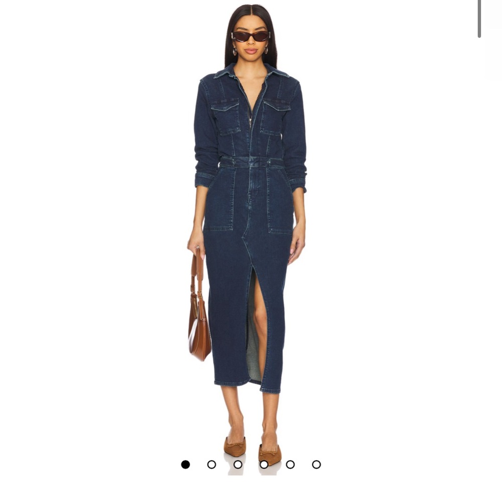 Zara denim zip dress